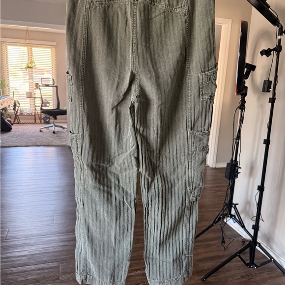 Free People Feeling Good Utility Pull-On Pants in the color Eden - Picture 8 of 10